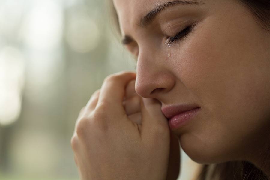 Woman Crying After Sexual Harassment