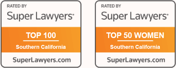 Super Lawyers 2023 Top 100 and Top 50 Women Southern California badges