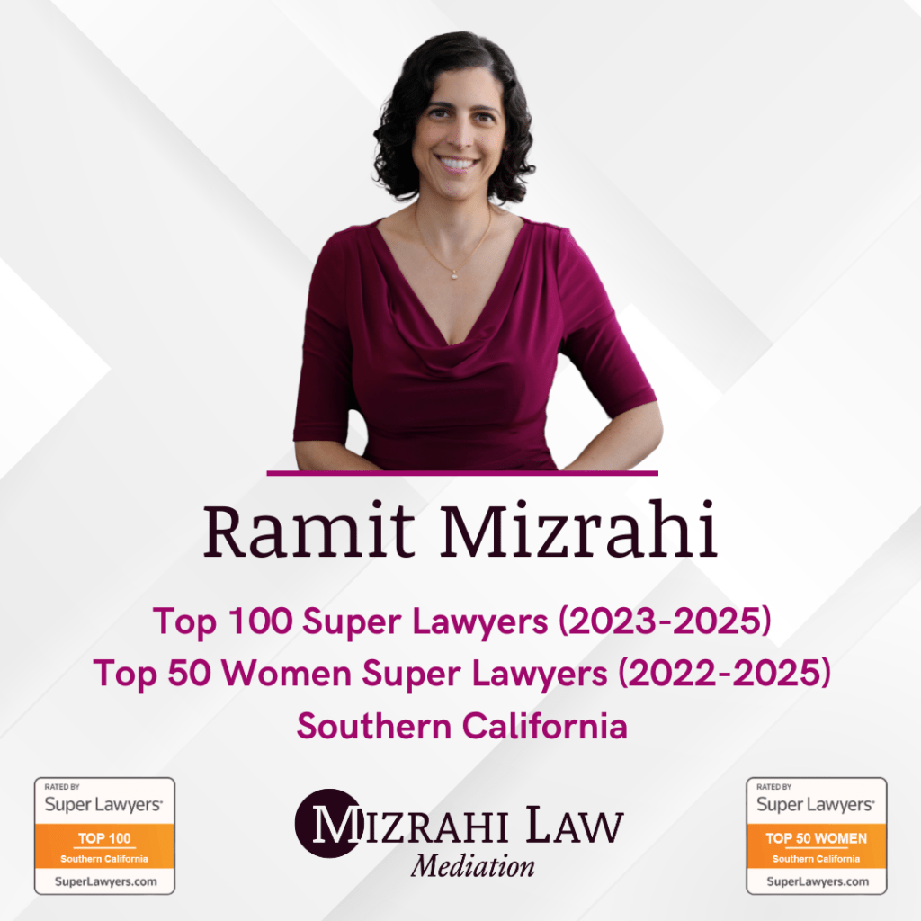 Photo of Ramit Mizrahi with Super Lawyers Top 100 and Top 50 Women badges